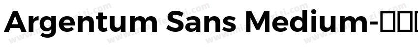 Argentum Sans Medium字体转换